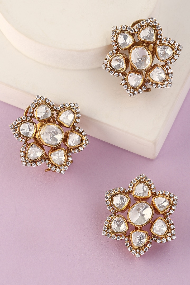 White Finish Moissanite Pendant Set In Sterling Silver by Mero at Pernia's Pop Up Shop