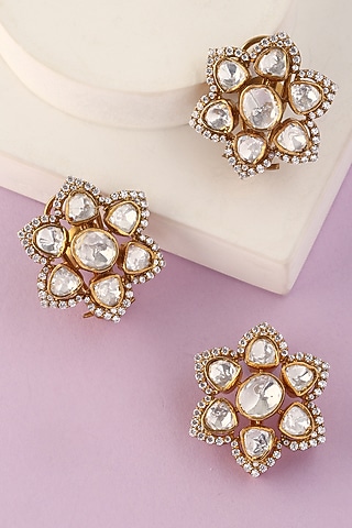 White Finish Moissanite Pendant Set In Sterling Silver by Mero