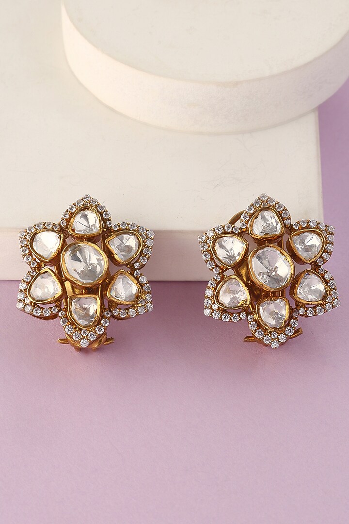 White Finish Moissanite Pendant Set In Sterling Silver by Mero at Pernia's Pop Up Shop