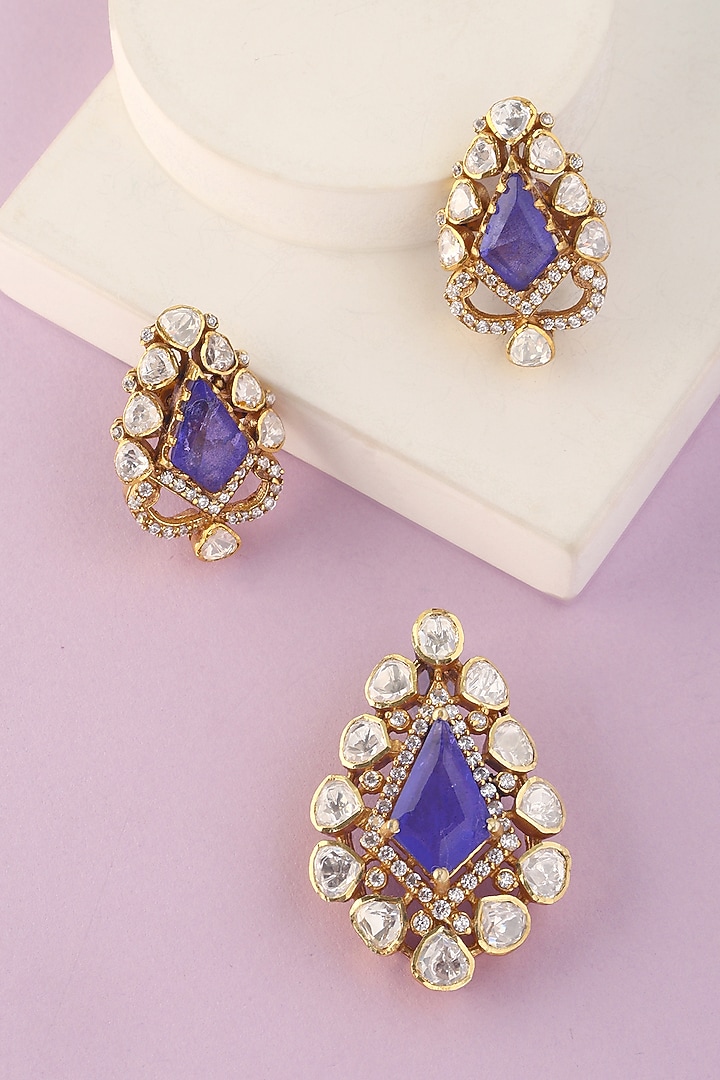 White Finish Moissanite Pendant Set In Sterling Silver by Mero at Pernia's Pop Up Shop