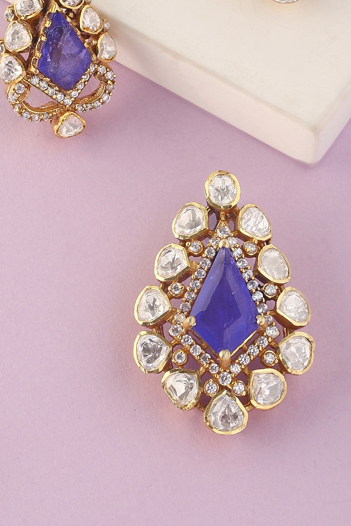 White Finish Moissanite Pendant Set In Sterling Silver by Mero at Pernia's Pop Up Shop