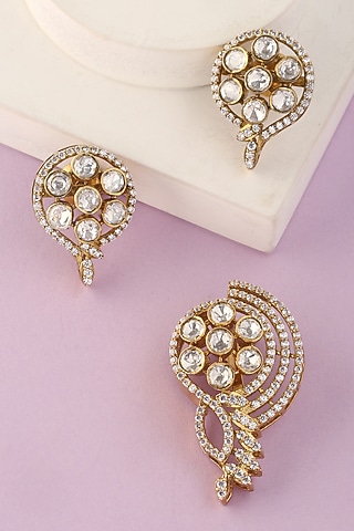White Finish Moissanite Pendant Set In Sterling Silver by Mero