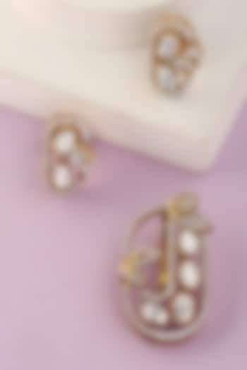 White Finish Moissanite Pendant Set In Sterling Silver by Mero at Pernia's Pop Up Shop