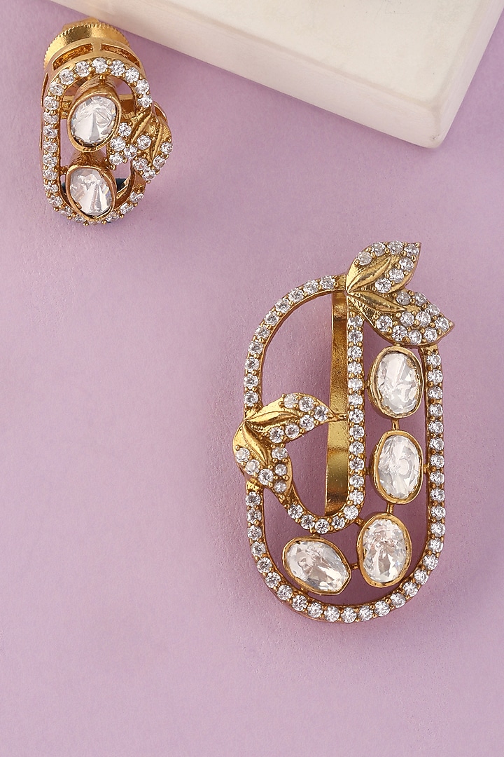 White Finish Moissanite Pendant Set In Sterling Silver by Mero at Pernia's Pop Up Shop