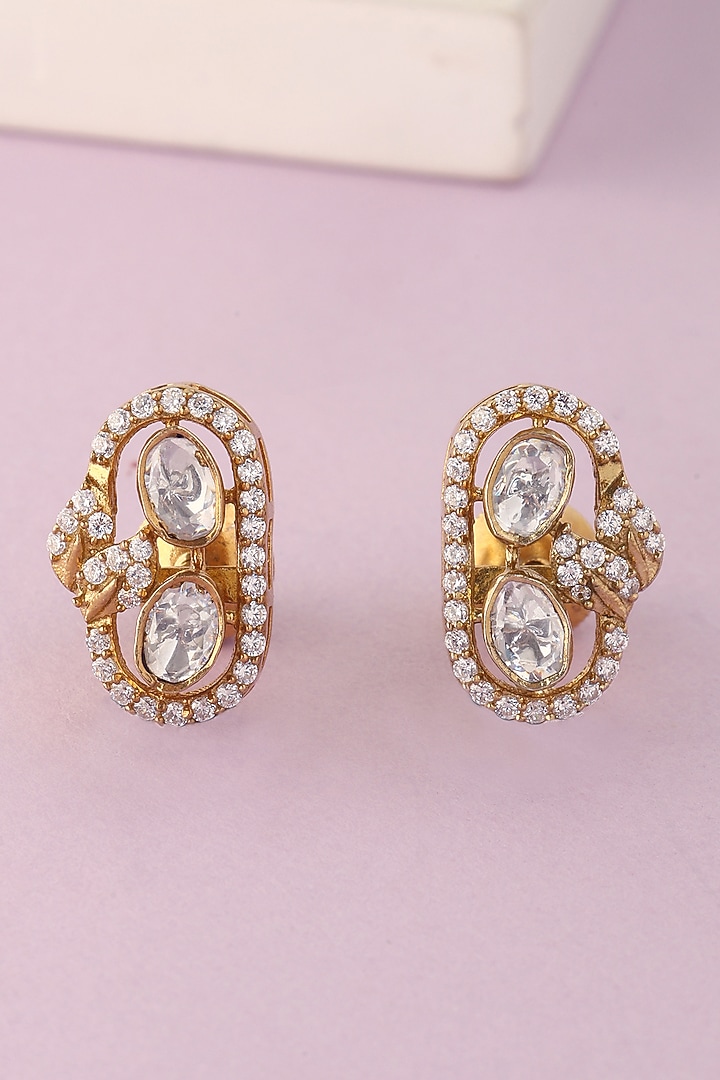 White Finish Moissanite Pendant Set In Sterling Silver by Mero at Pernia's Pop Up Shop