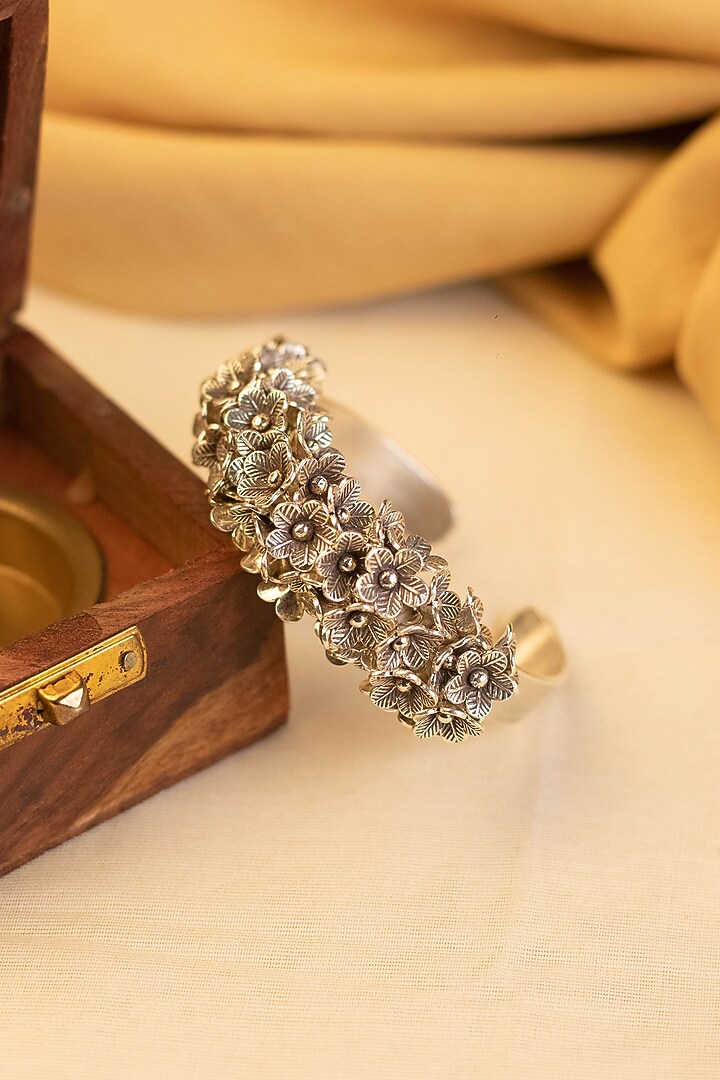 White Finish Bangle In Sterling Silver by Mero at Pernia's Pop Up Shop