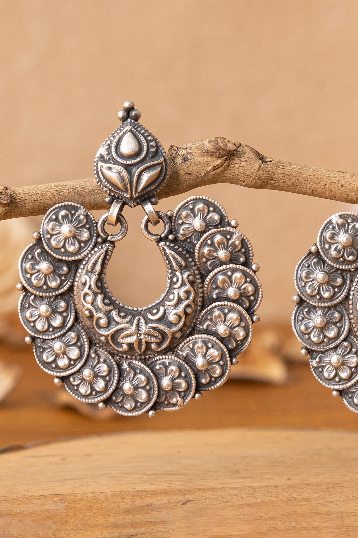 High Quality Oversized Polki Chandbali Earrings – Amazel Designs