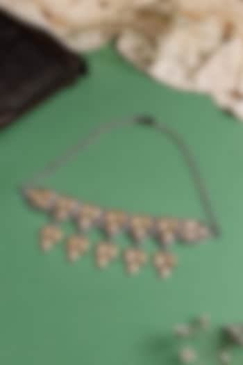 Two-Tone Finish Choker Necklace In Sterling Silver by Mero at Pernia's Pop Up Shop