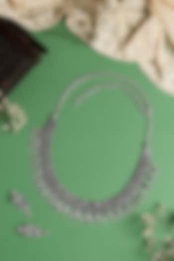 Two-Tone Finish Tribal Necklace Set In Sterling Silver by Mero at Pernia's Pop Up Shop