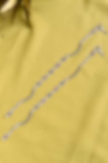 White Finish Multi-Colored Stone Tribal Anklets (Set Of 2) In Sterling Silver by Mero at Pernia's Pop Up Shop