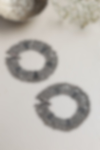 White Finish Ghungroo Anklets In Sterling Silver by Mero at Pernia's Pop Up Shop