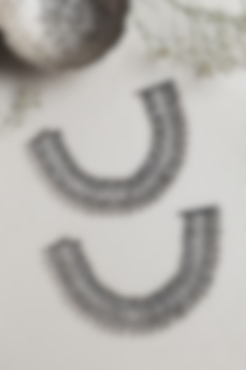 White Finish Green Onyx Peacock Anklets In Sterling Silver by Mero at Pernia's Pop Up Shop