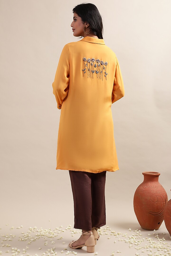 Brown Khadi Cotton Pant Set by MERAKI BY POONAM SSANYAA at Pernia's Pop Up Shop