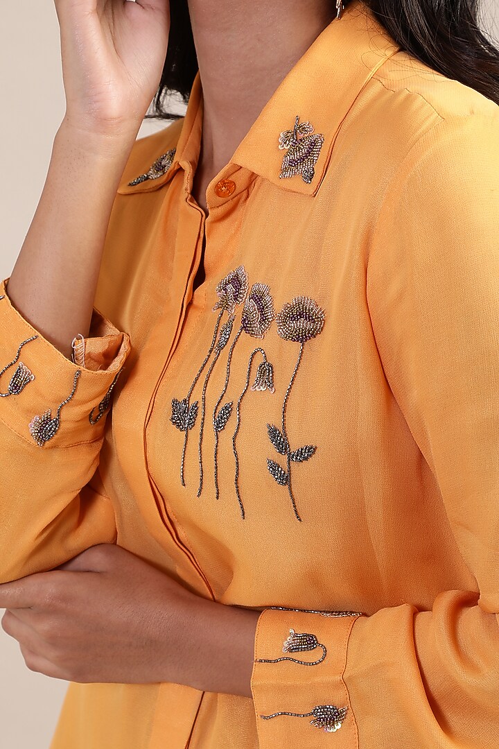 Brown Khadi Cotton Pant Set by MERAKI BY POONAM SSANYAA at Pernia's Pop Up Shop
