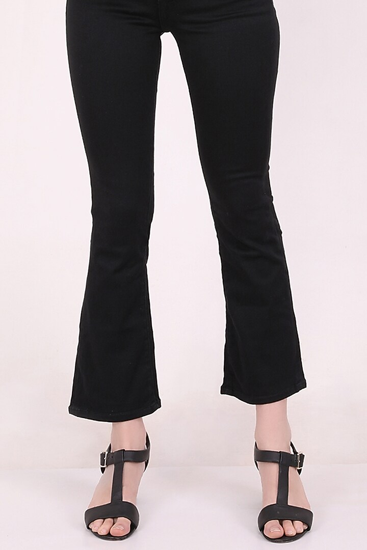 Black Organza Embroidered Shirt by Meraki By Rachna at Pernia's Pop Up Shop