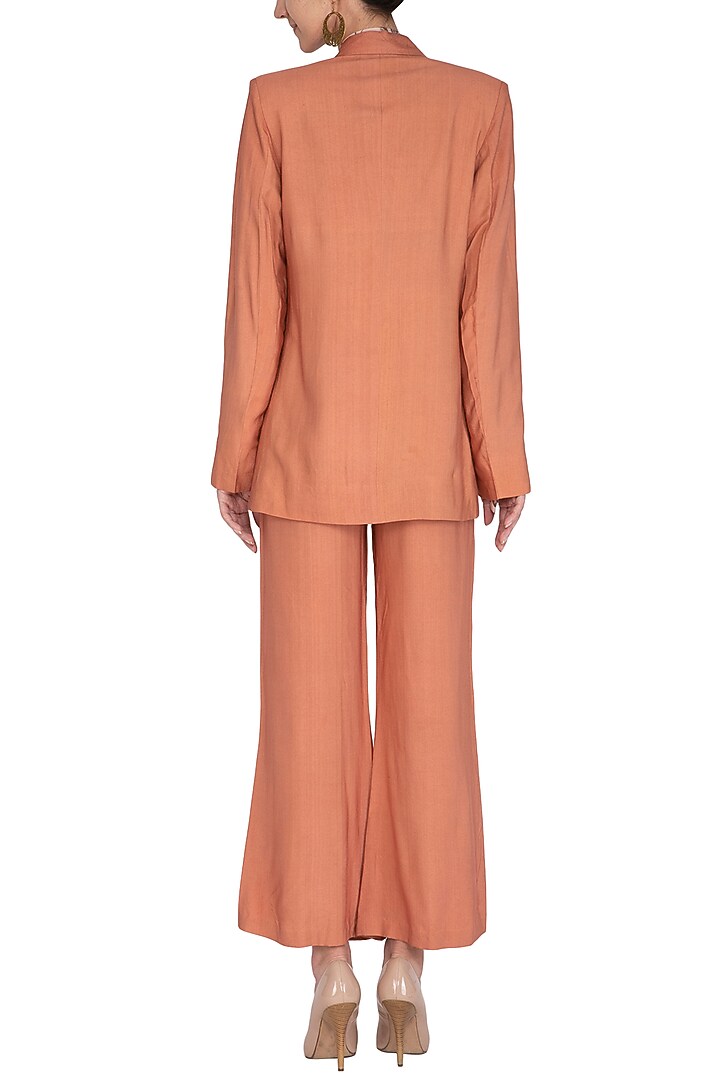 Coral Orange Wide Leg Pants by Meadow at Pernia's Pop Up Shop