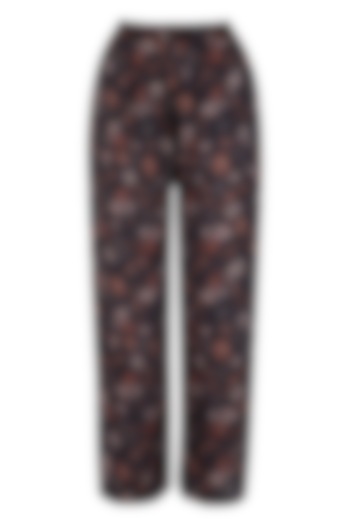 Midnight Blue Printed Lounge Pants by Meadow