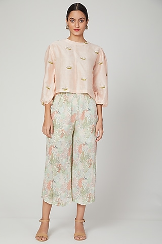 Peach Blouse With An Inner by Meadow