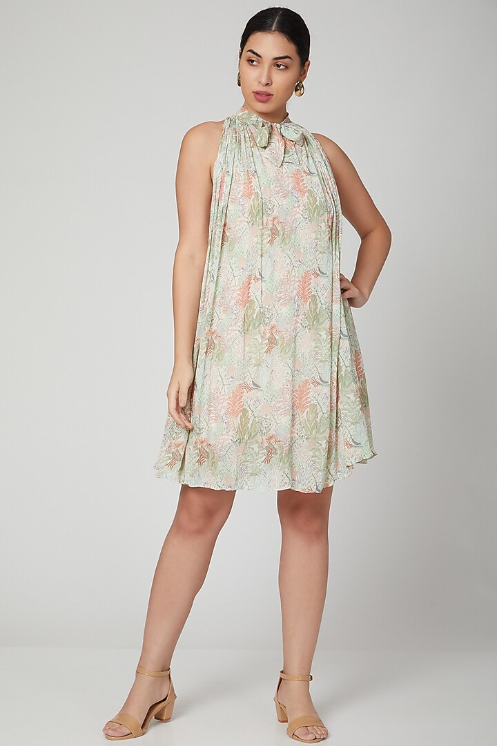 Mint Green Floral Embroidered Summer Dress by Meadow at Pernia's Pop Up Shop