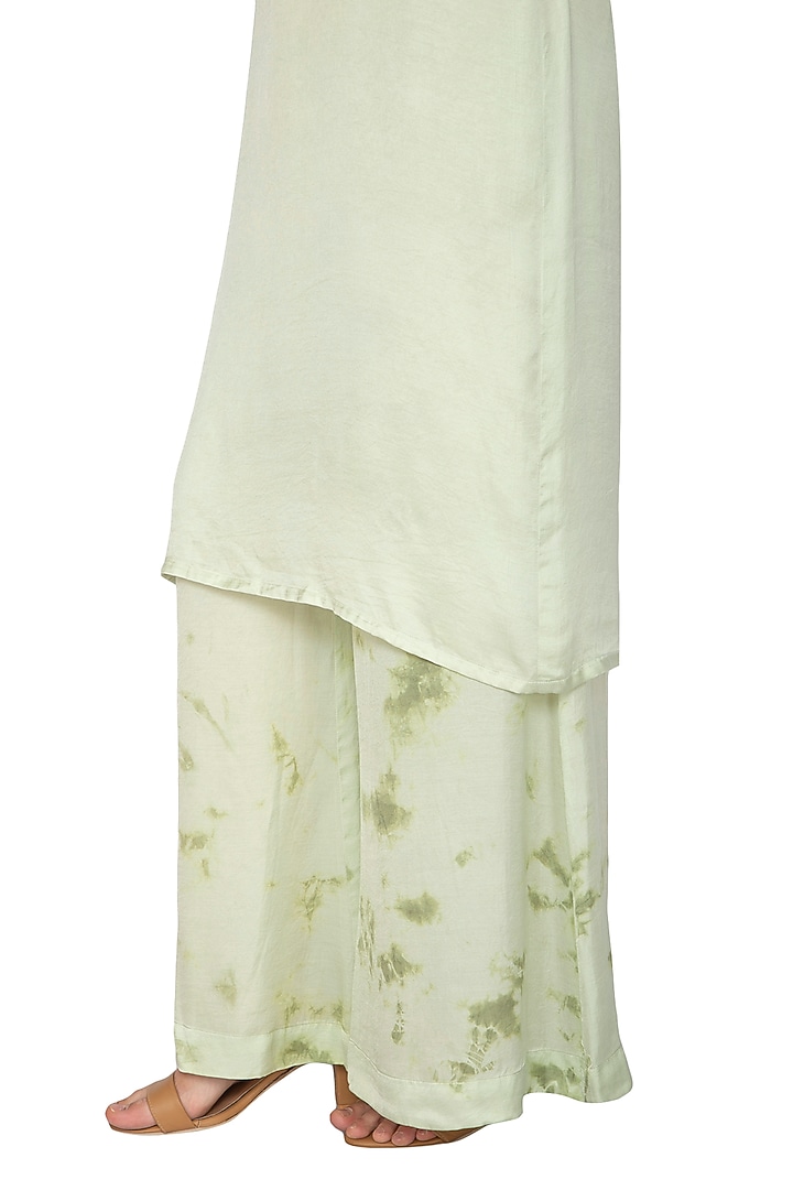 Mint Green Tie-Dye Pants With Tunic & Inner by Meadow at Pernia's Pop Up Shop