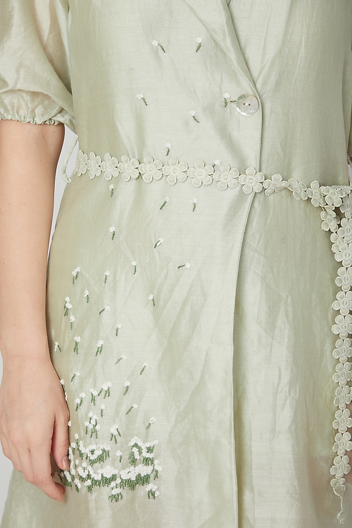 Dandelion Green Embroidered Summer Dress by Meadow at Pernia's Pop Up Shop