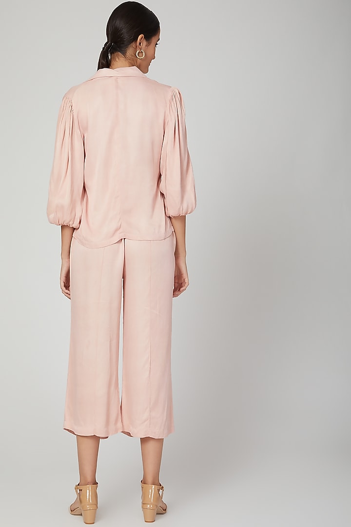 Rosa Peach Silk Jacket by Meadow at Pernia's Pop Up Shop