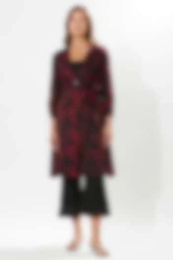 Black Silk Cotton Organza Co-Ord Set by Meadow at Pernia's Pop Up Shop