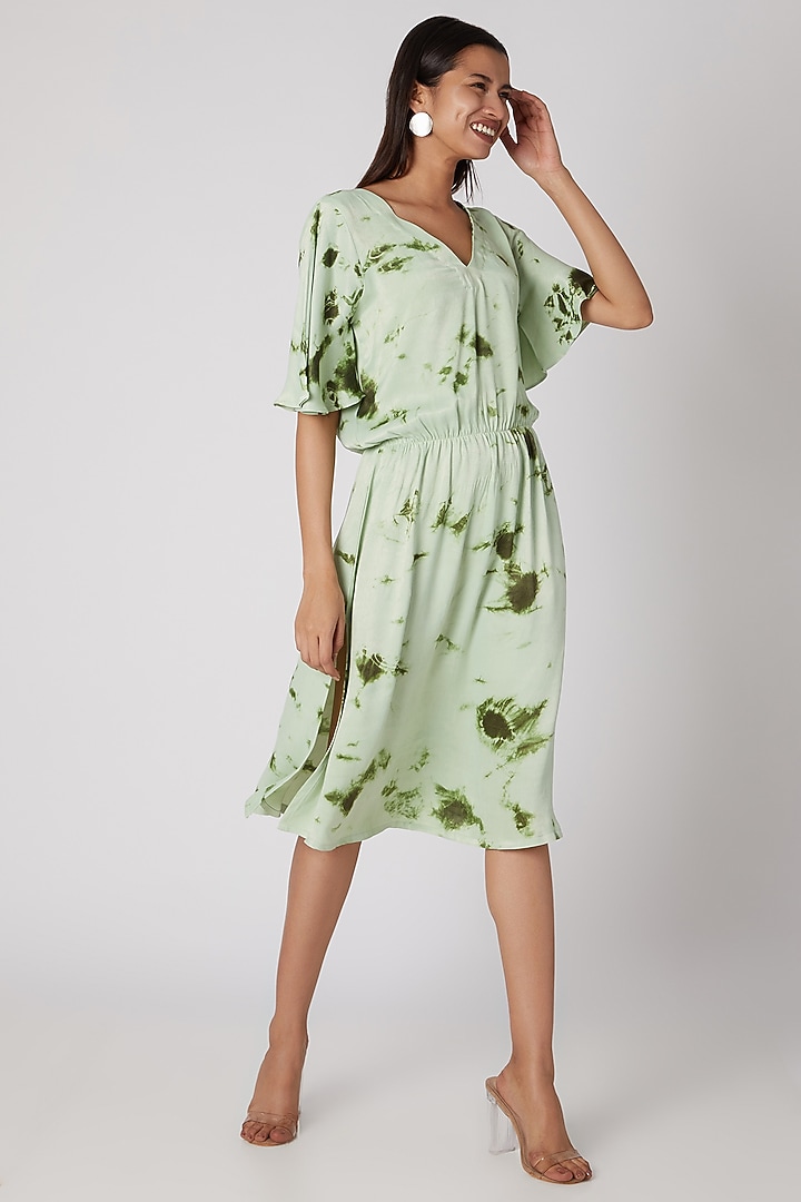 LONG DRESS WITH TIE FRONT BY THE MEADOW