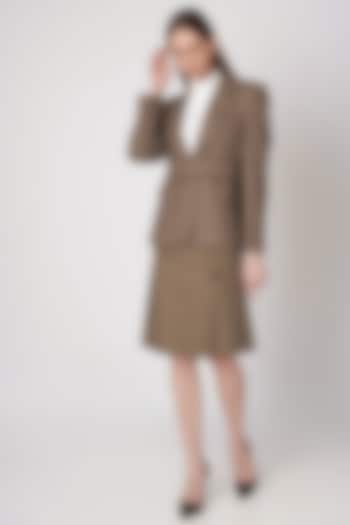 Brown Highland Tweed Jacket by Meadow at Pernia's Pop Up Shop