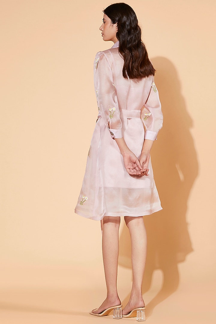 Violet Purple Embroidered Dress by Meadow at Pernia's Pop Up Shop