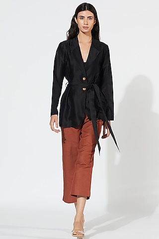 Rust Straight Cut Pants by Meadow
