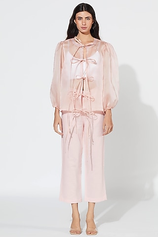 Blush Pink Jacket Set by Meadow