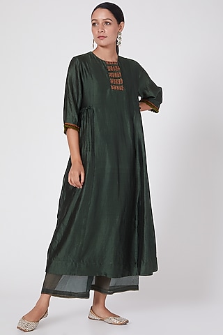 Green Handwoven Tunic by Medha