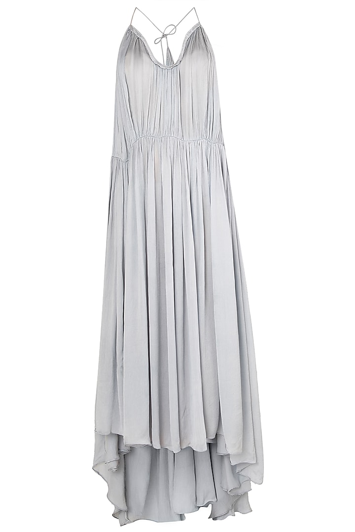Celestial Blue Gathered Maxi Dress by Meadow