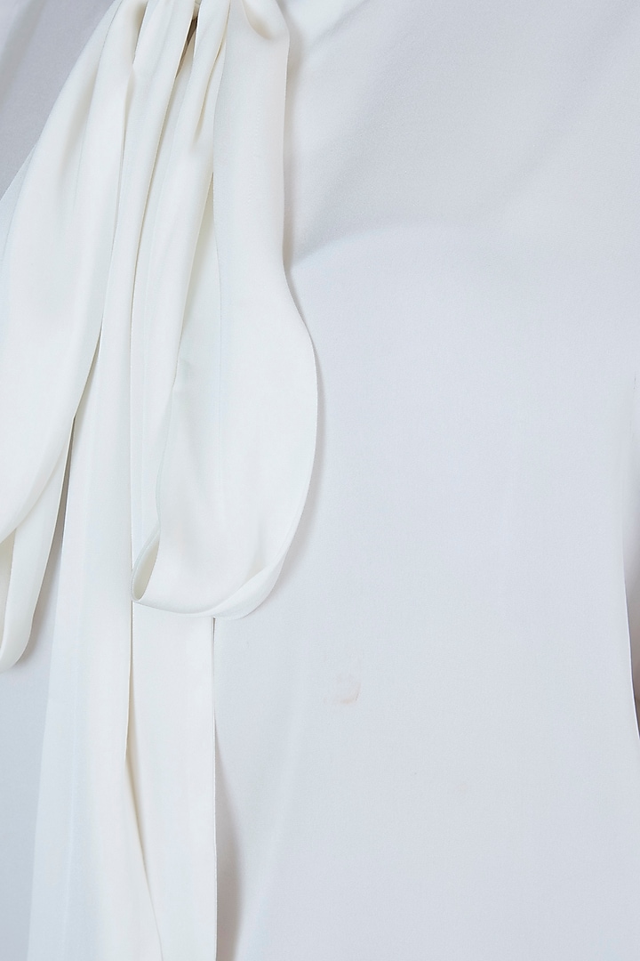 Eden white neck tie top by Meadow at Pernia's Pop Up Shop