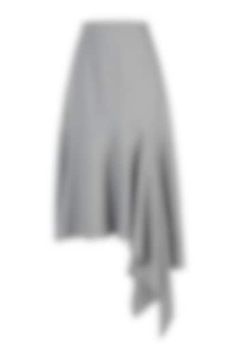 Dusty blue asymmetrical skirt by Meadow at Pernia's Pop Up Shop