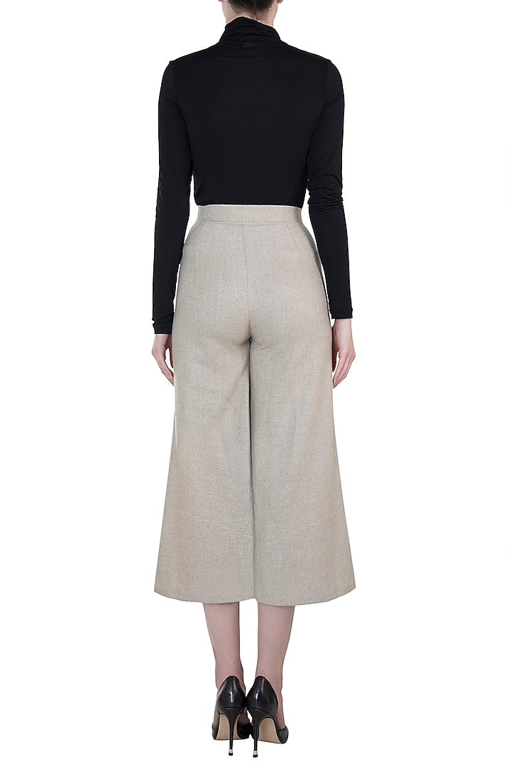 Hazelnut beige culotte pants by Meadow at Pernia's Pop Up Shop