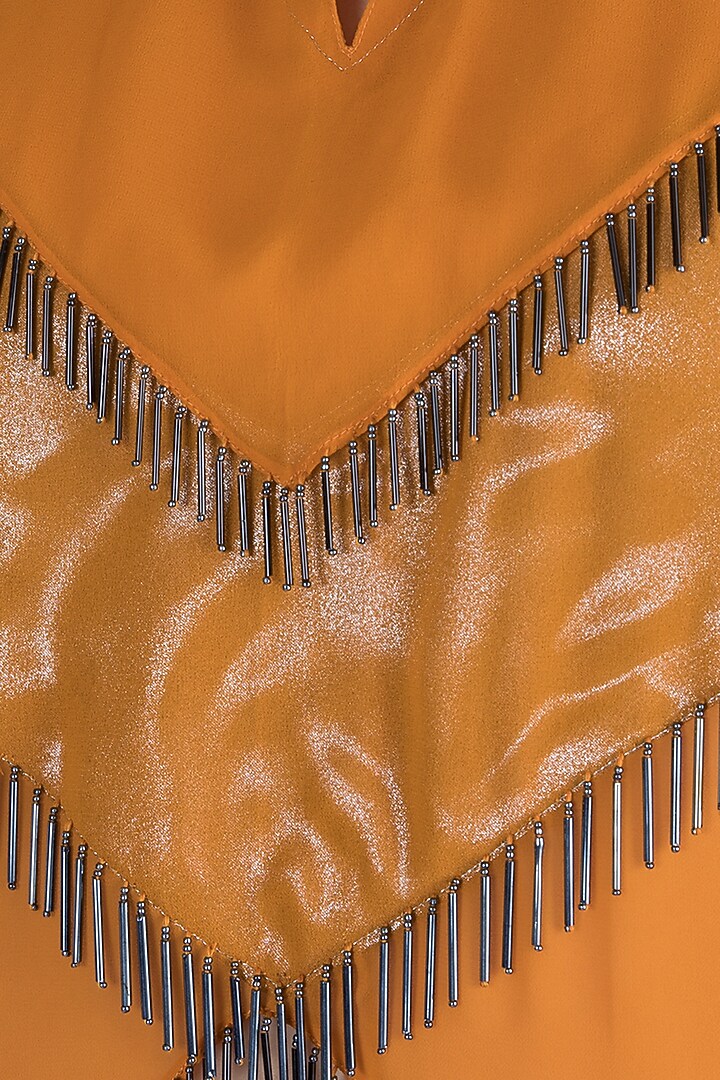 Mustard Embroidered Shirt by Gavin Miguel at Pernia's Pop Up Shop