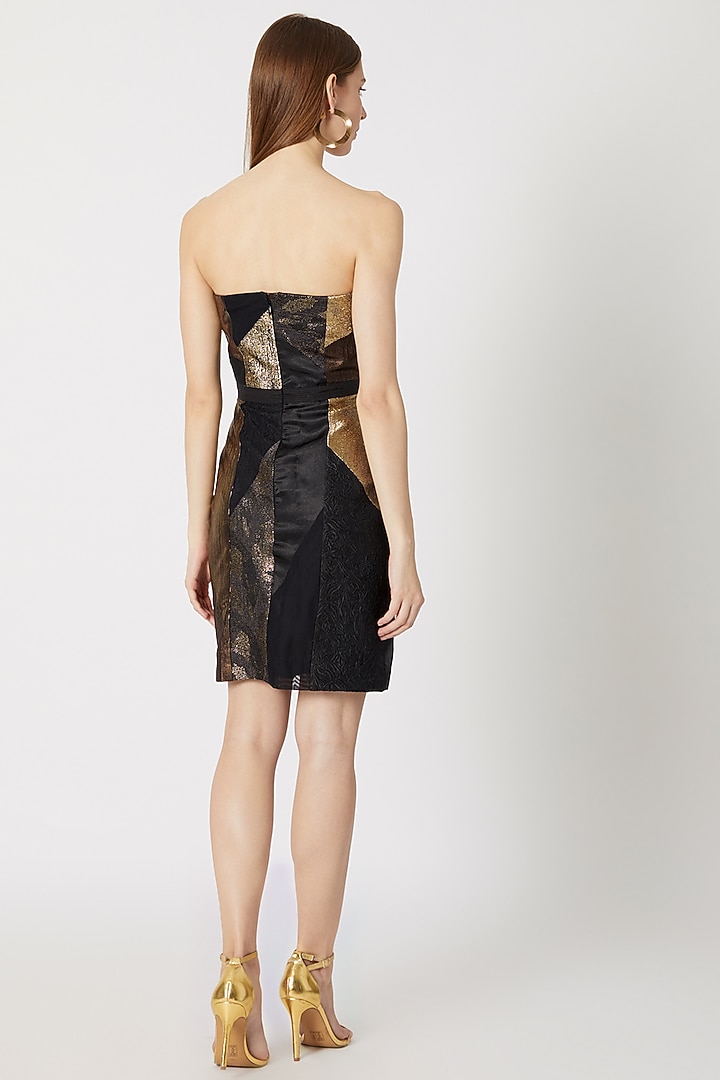 Black Metallic Cocktail Vacation Dress by Gavin Miguel at Pernia's Pop Up Shop