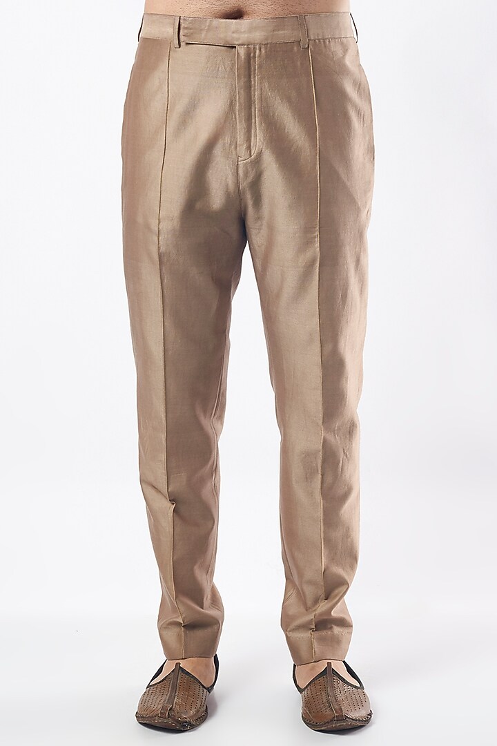 Pewter Grey Pant Set With Bundi Jacket by MEGHA BANSAL MEN at Pernia's Pop Up Shop
