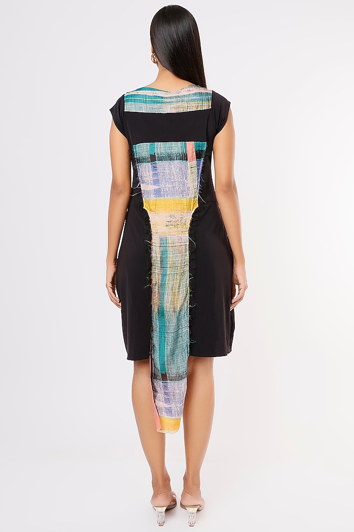 Black Printed Summer Dress by Megha Garg at Pernia's Pop Up Shop