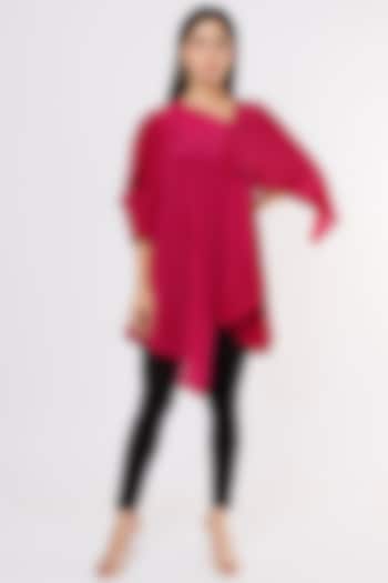 Pink Pure Crepe Top by Megha Garg at Pernia's Pop Up Shop