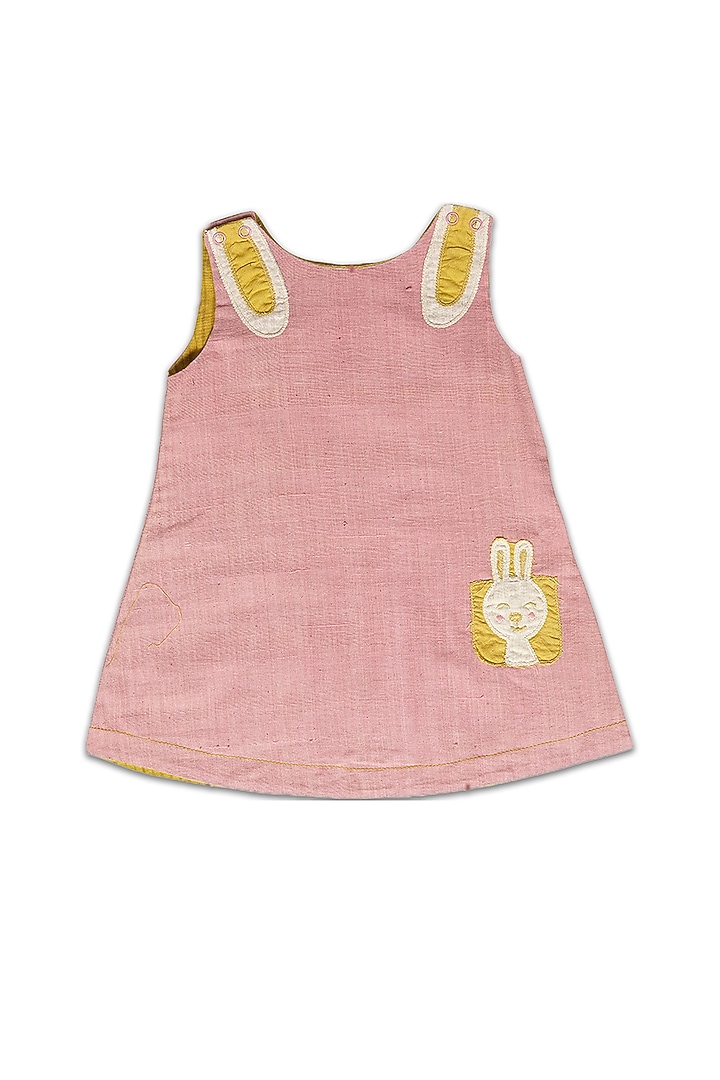 Blossom Pink Embroidered Frock For Girls by Mhysa Clothing ( TM ) at Pernia's Pop Up Shop