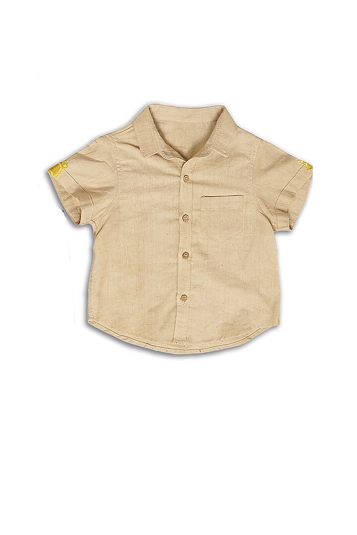 Chocolate Brown Embroidered Romper Set For Boys by Mhysa Clothing ( TM ) at Pernia's Pop Up Shop