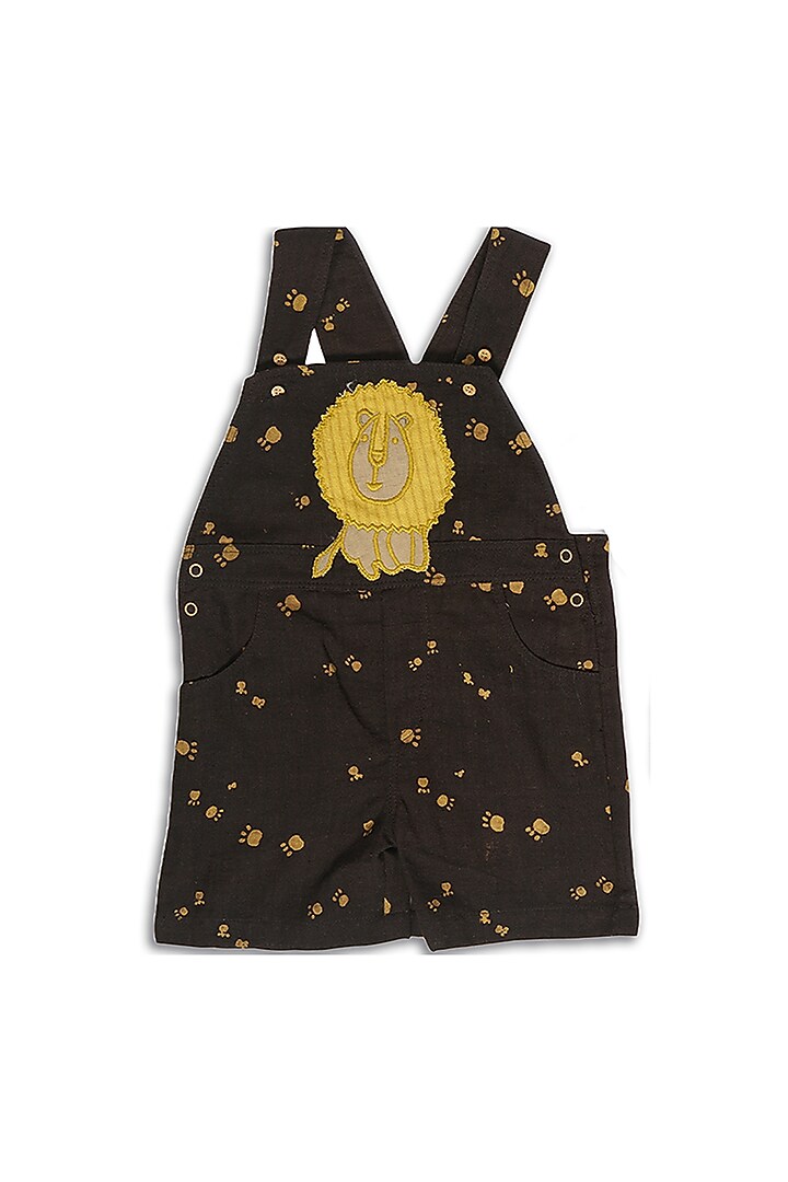 Chocolate Brown Embroidered Romper Set For Boys by Mhysa Clothing ( TM ) at Pernia's Pop Up Shop