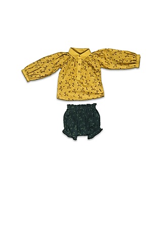 Old Gold Handloom Khadi Co-Ord Set by Mhysa Clothing ( TM )