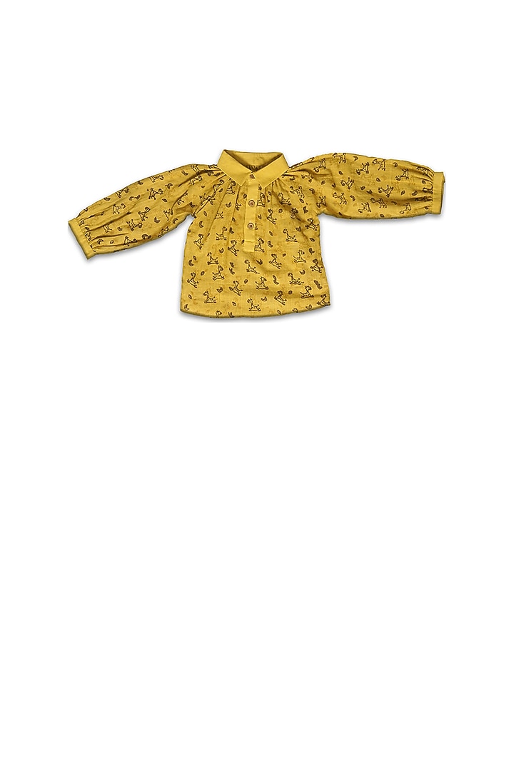 Old Gold Handloom Khadi Co-Ord Set by Mhysa Clothing ( TM ) at Pernia's Pop Up Shop