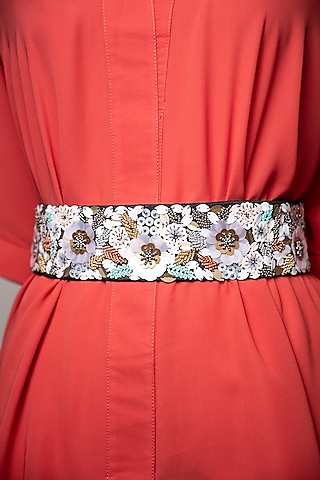 Black sequin belt for hot sale dress