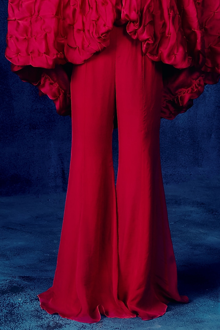 Fuchsia Organza Pant Set by Mishru at Pernia's Pop Up Shop