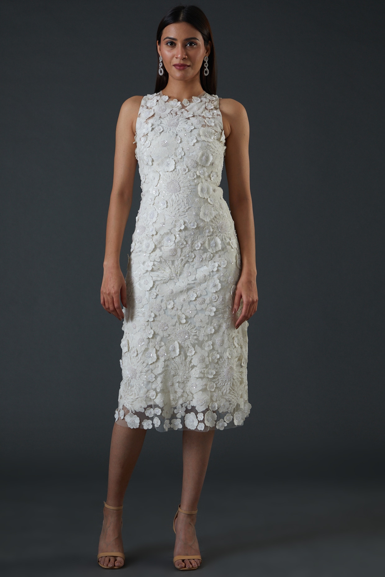 White hotsell net frock